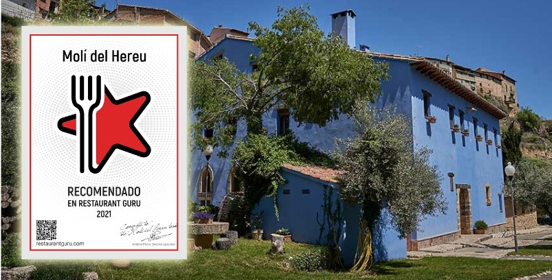 Recomendación Restaurant Guru a Hotel Molí del Hereu